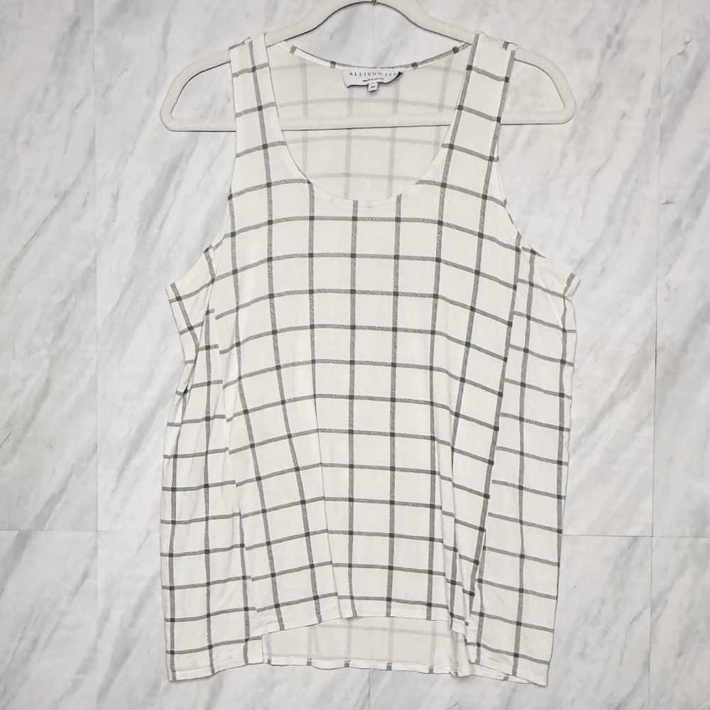 Allison Izu Multicolored Boxy Sleeveless Tank Top XS